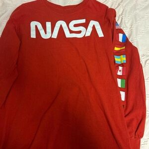 NASA Red Long Sleeve Tee